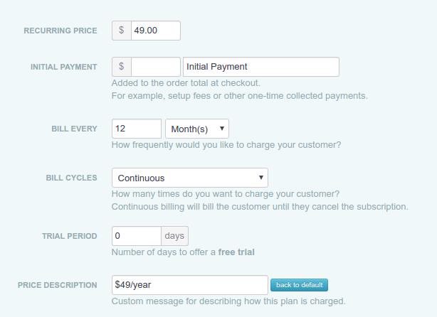 define billing plans