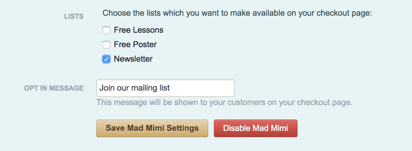 Add Customers To Your Mailing List