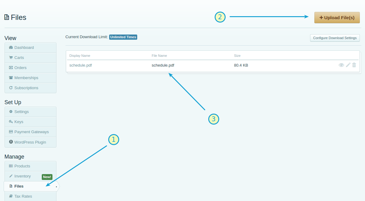 upload event schedule to WordPress ecommerce site